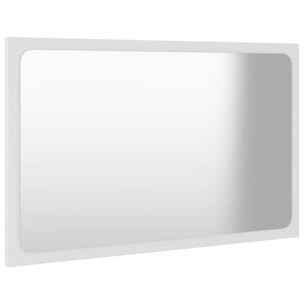 vidaXL Bathroom Mirror White 60x1.5x37 cm Chipboard