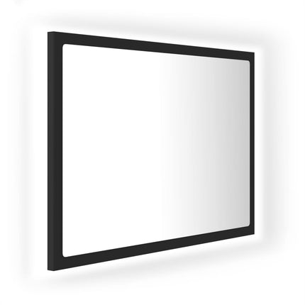 vidaXL LED Bathroom Mirror Grey 60x8.5x37 cm Chipboard