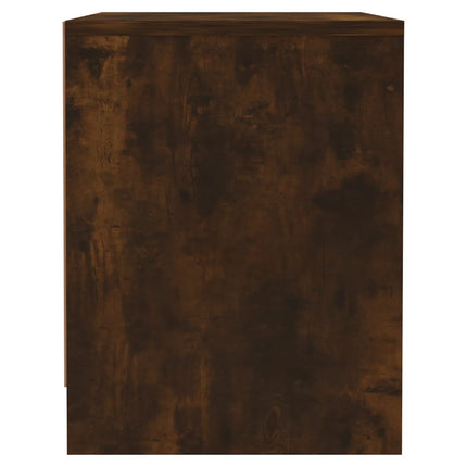 vidaXL Bedside Cabinet Smoked Oak 45x34x44.5 cm Chipboard