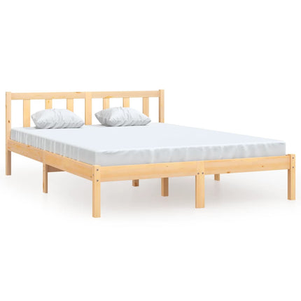 Bed Frame Solid Wood Pine 137x187 Double Size