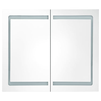 LED Bathroom Mirror Cabinet Shining White 80x12x68 cm