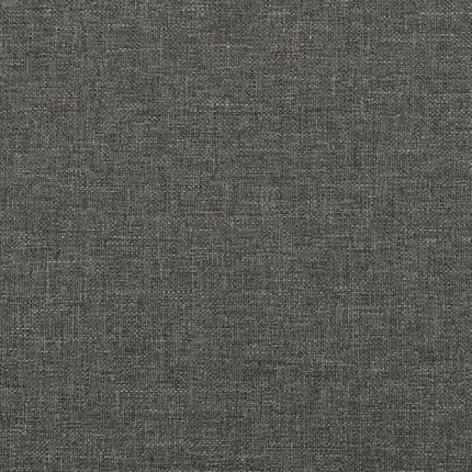vidaXL Bed Frame Dark Grey 137x190 cm Double Fabric