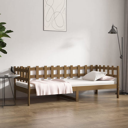 Day Bed Honey Brown 90x190 cm Solid Wood Pine