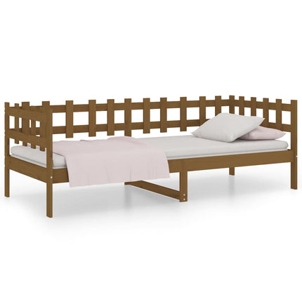 Day Bed Honey Brown 90x190 cm Solid Wood Pine