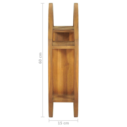 Yin Yang Wall Shelf 60x15x60 cm Solid Wood Teak
