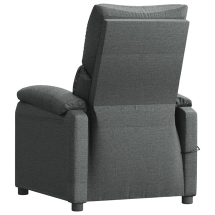 vidaXL Stand Up Recliner Chair Dark Grey Fabric