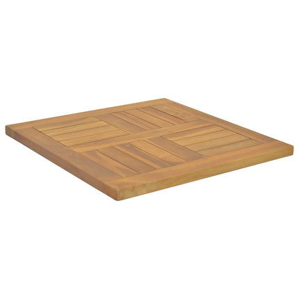 vidaXL Square Table Top 50x50x2.5 cm Solid Wood Teak