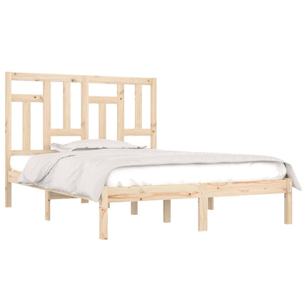 vidaXL Bed Frame Solid Wood 137x187 cm Double Size
