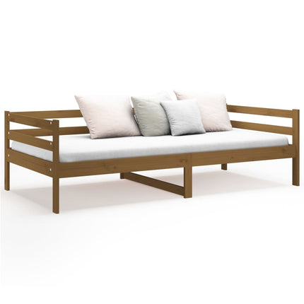Day Bed Honey Brown 92x187 cm Single Bed Size Solid Wood Pine
