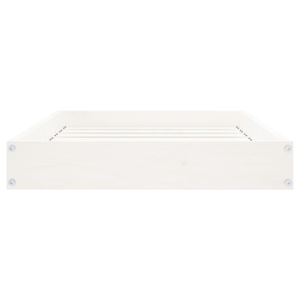 vidaXL Dog Bed White 71.5x54x9 cm Solid Wood Pine