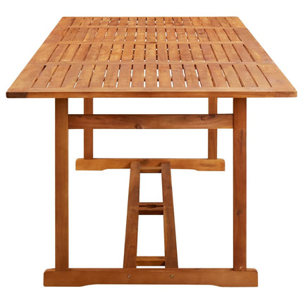 vidaXL Garden Dining Table 220x90x75 cm Solid Wood Acacia