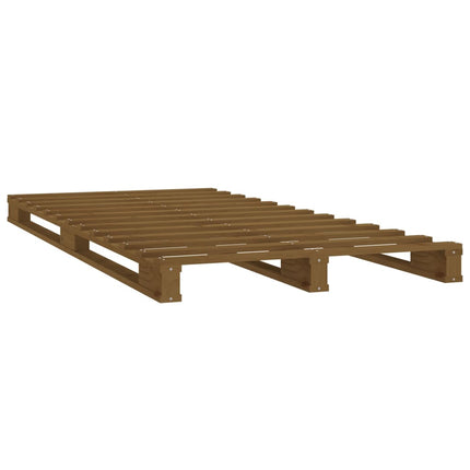 Bed Frame Honey Brown 92x187 cm Solid Wood Pine Single Bed Size