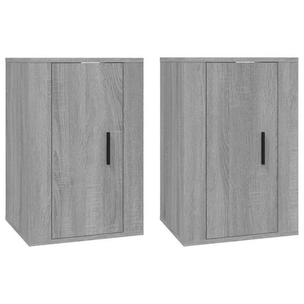 Wall Mounted TV Cabinets 2 pcs Grey Sonoma 40x34.5x60 cm