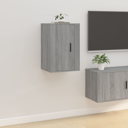 Wall Mounted TV Cabinets 2 pcs Grey Sonoma 40x34.5x60 cm