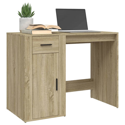 vidaXL Desk Sonoma Oak 100x49x75 cm Engineered Wood