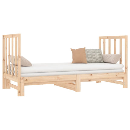 vidaXL Pull-out Day Bed 2x(92x187) cm Solid Wood Pine