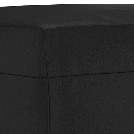 vidaXL Footstool Black 70x55x41 cm Faux Leather