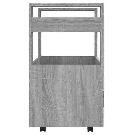 vidaXL Kitchen Trolley Grey Sonoma 60x45x80 cm Engineered Wood