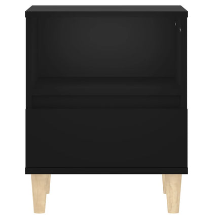 vidaXL Bedside Cabinets 2 pcs Black 40x35x50 cm