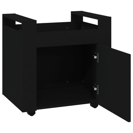 vidaXL Desk Trolley Black 60x45x60 cm Engineered Wood