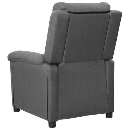 vidaXL Reclining Chair Light Grey Fabric