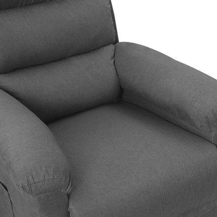 vidaXL Reclining Chair Light Grey Fabric