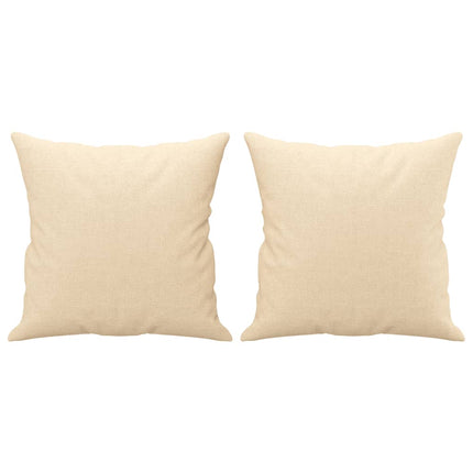 vidaXL 3-Seater Sofa with Pillows&Cushions Cream 180 cm Fabric