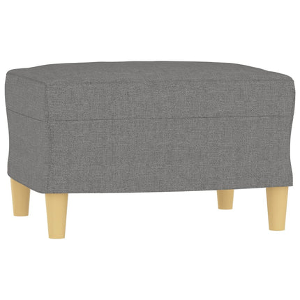 Sofa Chair with Footstool Dark Grey 60 cm Fabric