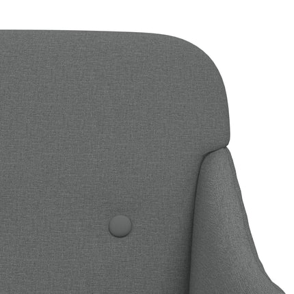 vidaXL Bench Dark Grey 110x76x80 cm Fabric