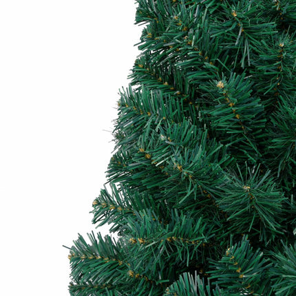 vidaXL Artificial Half Christmas Tree with Stand Green 210 cm PVC