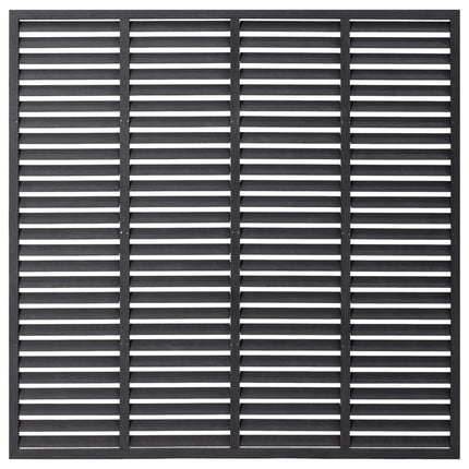 vidaXL Louver Fence WPC 170x170 cm Grey
