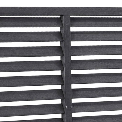vidaXL Louver Fence WPC 170x170 cm Grey