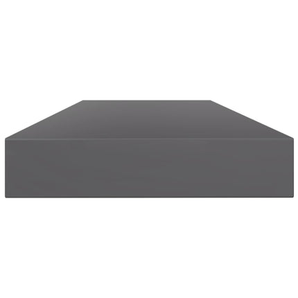 vidaXL Bookshelf Boards 8 pcs High Gloss Grey 100x10x1.5 cm Chipboard