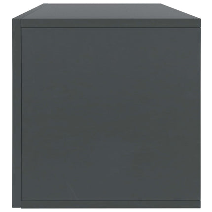 Vinyl Storage Box Grey 71x34x36 cm Engineered Wood