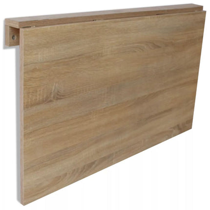 vidaXL Folding Wall Table Oak 100x60 cm