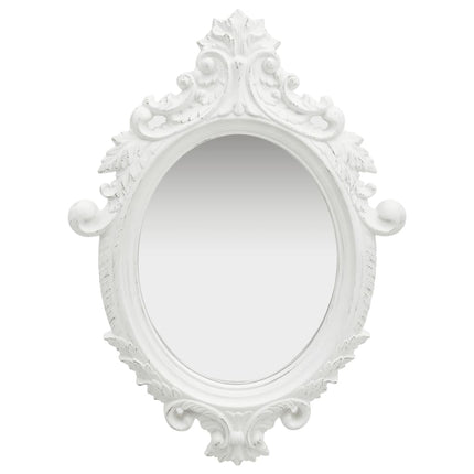 vidaXL Wall Mirror Castle Style 56x76 cm White