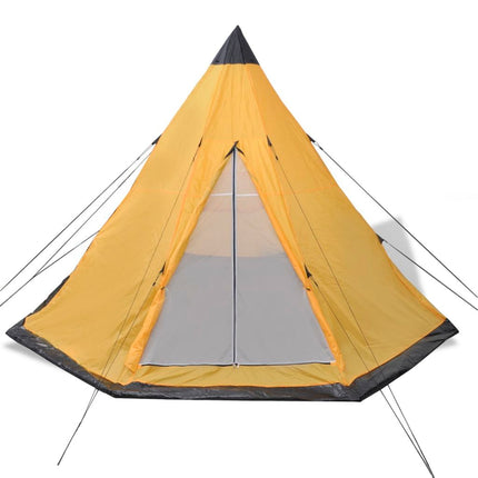 vidaXL 4-person Tent Yellow