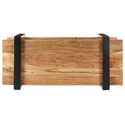 vidaXL TV Cabinet 90x40x40 cm Solid Acacia Wood