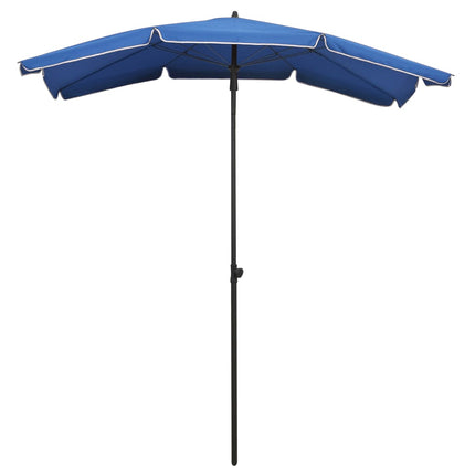 vidaXL Garden Parasol with Pole 200x130 cm Azure Blue