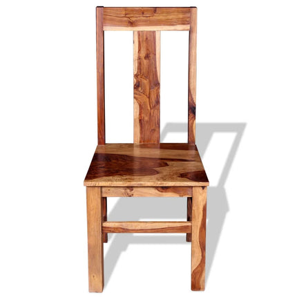 vidaXL Dining Chairs 4 pcs Solid Sheesham Wood