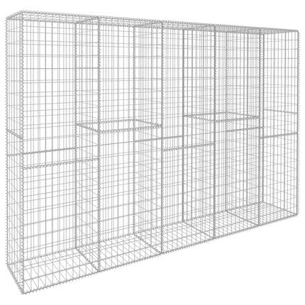 Gabion Wall with Cover Galvanised Steel 300x50x200 cm