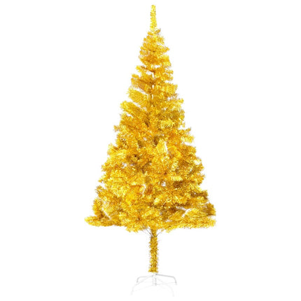 vidaXL Artificial Christmas Tree with Stand Gold 240 cm PET