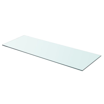 vidaXL Shelf Panel Glass Clear 80x30 cm