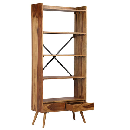 vidaXL Bookshelf Solid Sheesham Wood 75x30x170 cm