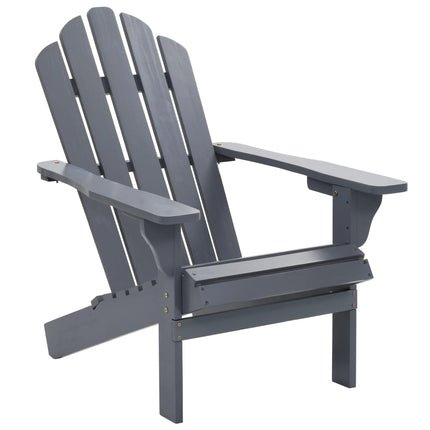 vidaXL Garden Chair Wood Grey