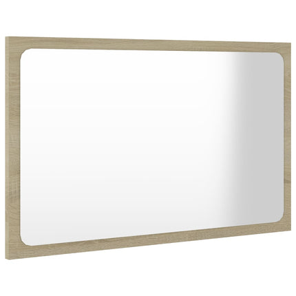vidaXL Bathroom Mirror Sonoma Oak 60x1.5x37 cm Chipboard