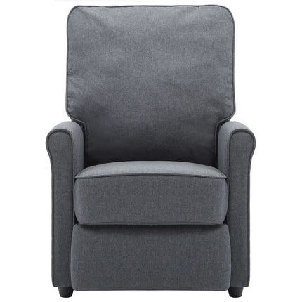 vidaXL Electric TV Recliner Chair Dark Grey Fabric