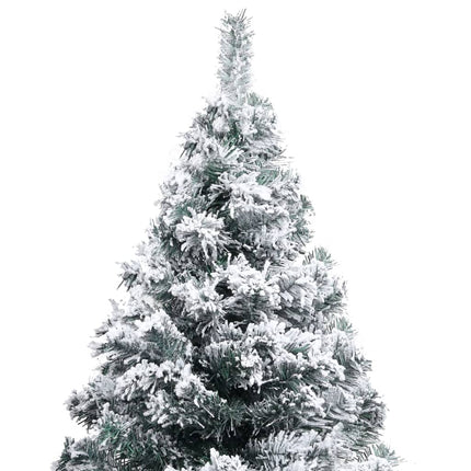 vidaXL Artificial Christmas Tree with LEDs&Ball Set Green 210 cm PVC