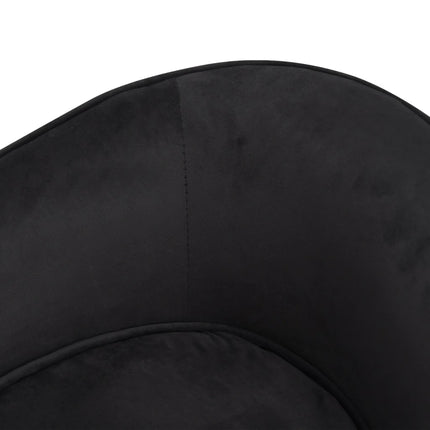 Dog Sofa Black 69x49x40 cm Plush and Faux Leather