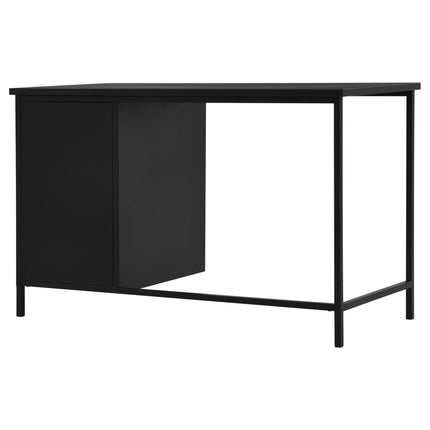 vidaXL Desk with Drawers Industrial Black 120x55x75 cm Steel